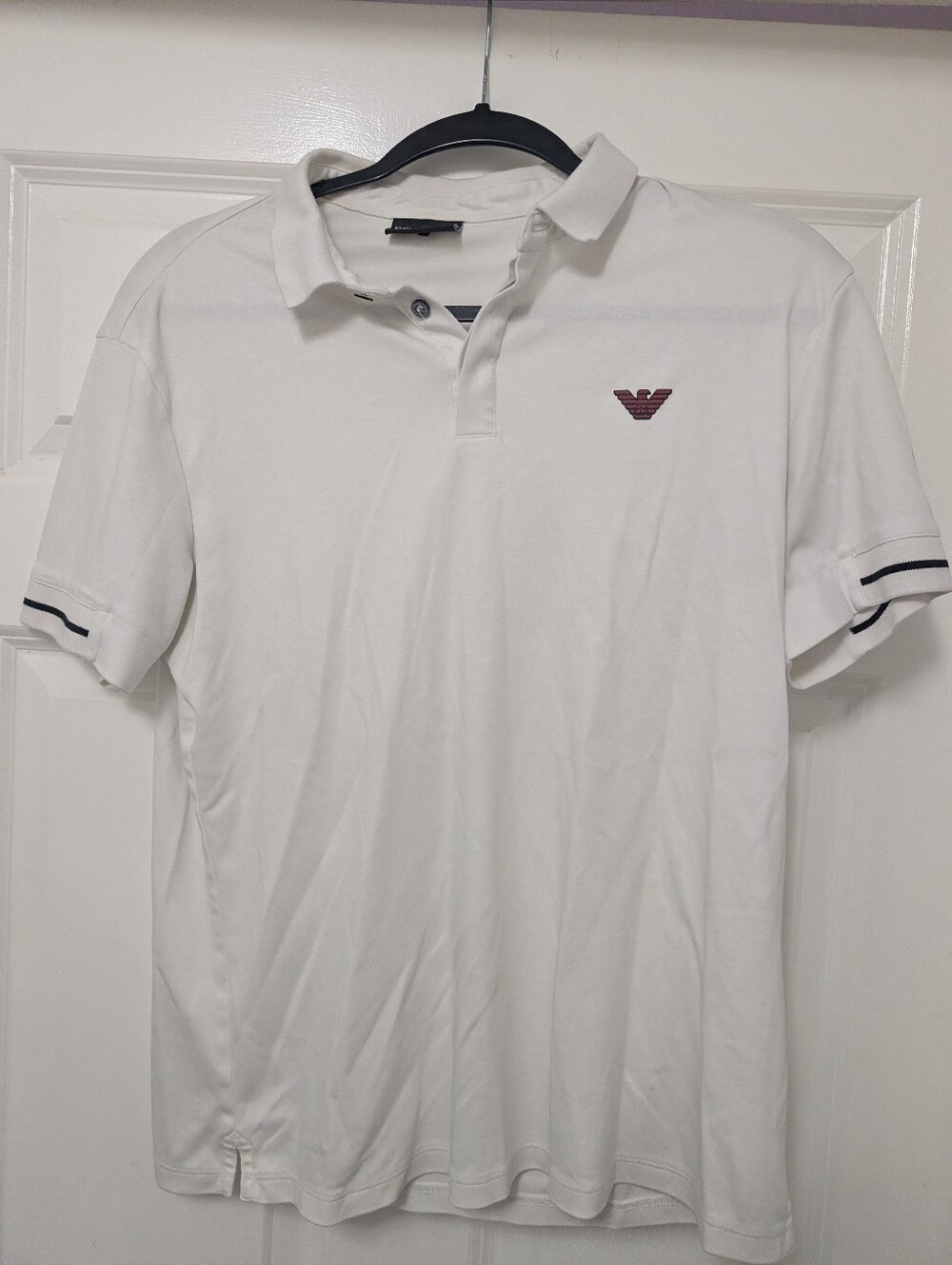 Emporio Armani Men's White Jacket - Classic Button Detail